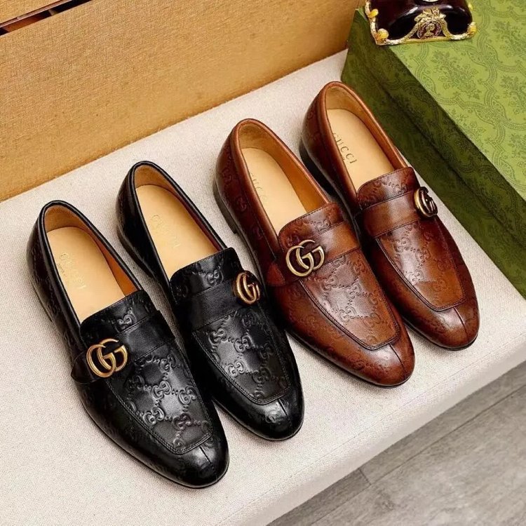 BestQua…) New Genuine Leather Men's Shoes British Cowhide Trendy Loafers (High Quality Grade)