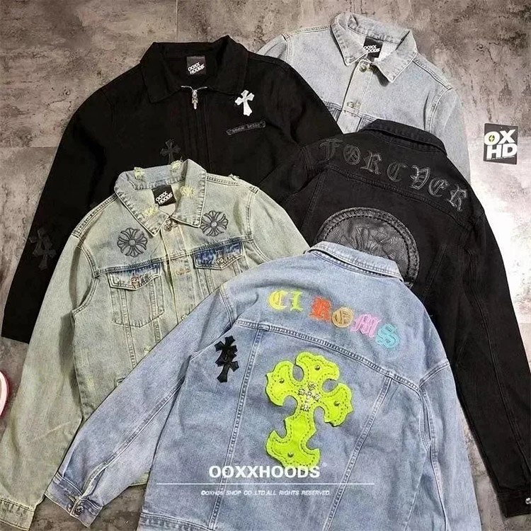  Chrome Hearts CH Fashionable Denim Jacket