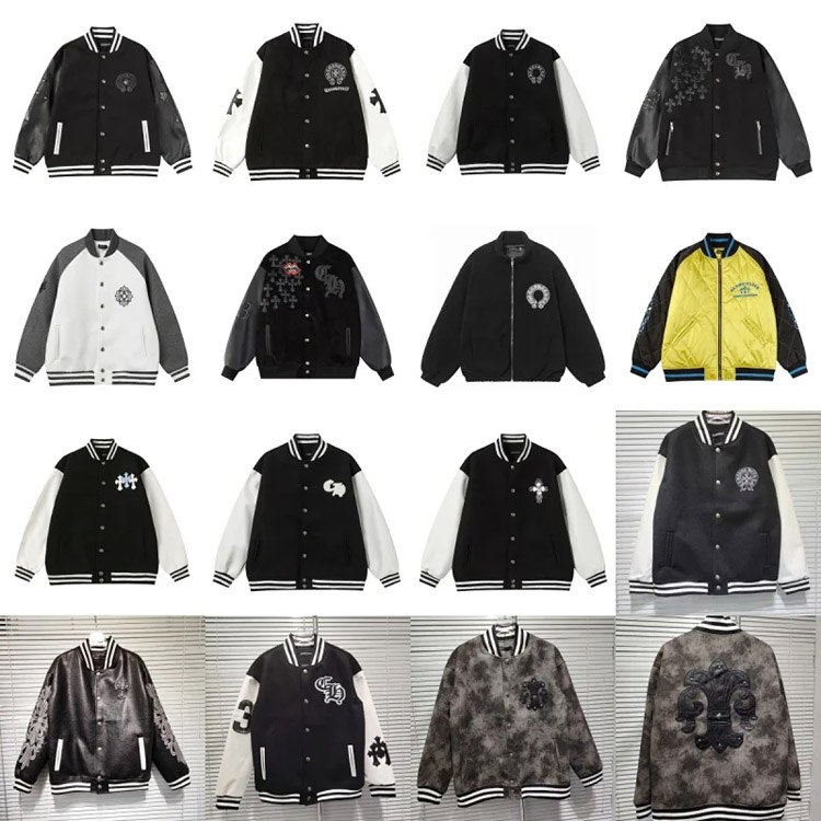 Chrome Hearts CH high-version baseball jacket